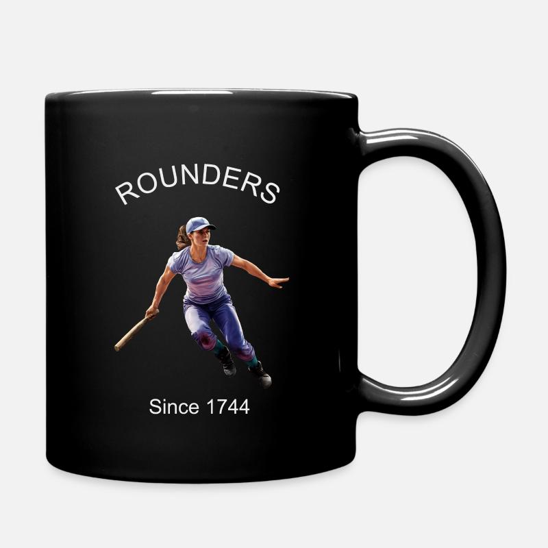 ROUNDERS, BALL GAME, SPORT - Full Colour Mug - black