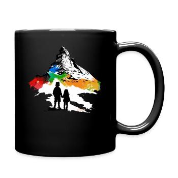 Matterhorn Switzerland Alps Zermatt Mountains Hiking - Full Colour Mug - black - Right