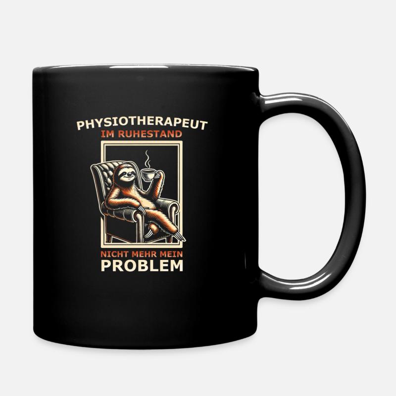 Physiotherapeut im Ruhestand - Tasse einfarbig - Schwarz
