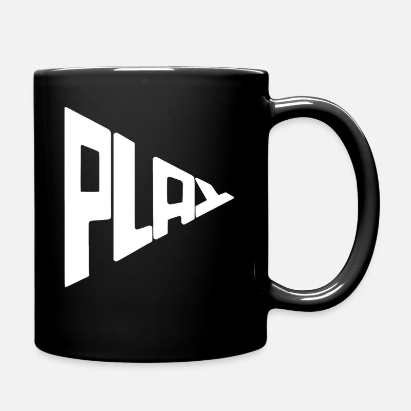Play - Spiel - Tasse einfarbig - Schwarz