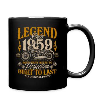 Legend Since 1959 Cadeau d’anniversaire moto - Mug uni - noir - Droite