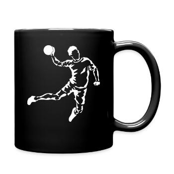 Motif Handball Cadeau Homme - Mug uni - noir - Droite