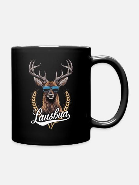 Freistaat Bayern Bayrisch - Tasse einfarbig - Schwarz