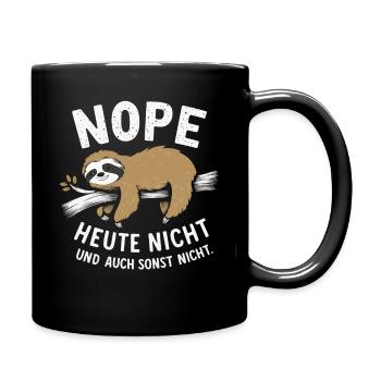 Sloth Sloths Animal Sleeping Lazy - Full Colour Mug - black - Right