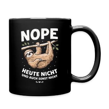 Sloth Sloths Animal Sleeping Lazy - Full Colour Mug - black - Right