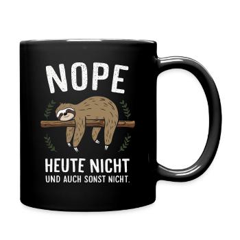 Sloth Sloths Animal Sleeping Lazy - Full Colour Mug - black - Right