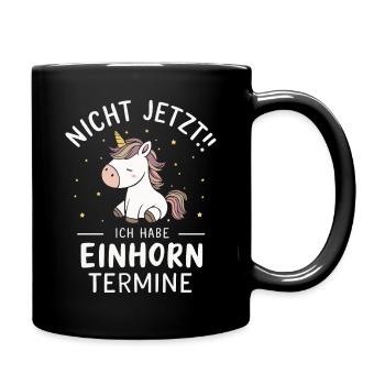 Unicorn Unicorns Mythical Creatures Mystical - Full Colour Mug - black - Right