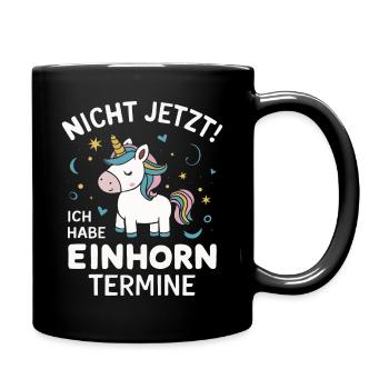 Unicorn Unicorns Mythical Creatures Mystical - Full Colour Mug - black - Right
