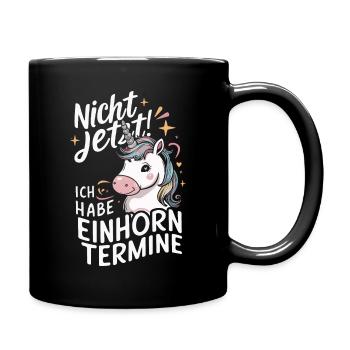 Unicorn Unicorns Mythical Creatures Mystical - Full Colour Mug - black - Right