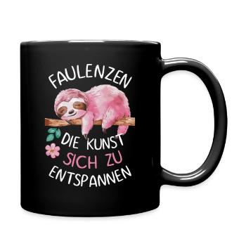 Sloth Sloths Animal Sleeping Lazy - Full Colour Mug - black - Right
