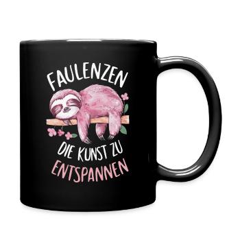 Sloth Sloths Animal Sleeping Lazy - Full Colour Mug - black - Right