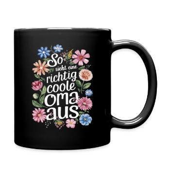 Grandma Grandma Grandparents Mother's Day Family - Full Colour Mug - black - Right