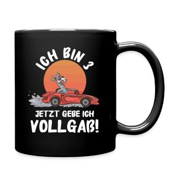 Birthday Gift 3 Years Children's Birthday - Full Colour Mug - black - Right