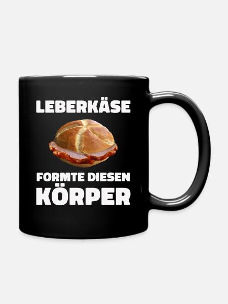 Leberkäs Bayern Leberkas Semmel Fleischkäse - Full Colour Mug - black