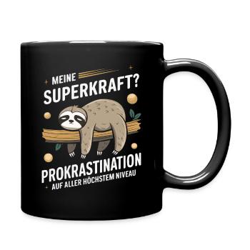 Sloth Sloths Animal Sleeping Lazy - Full Colour Mug - black - Right