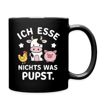 Végétarien Végétalien Bien-être animal Droits des animaux Veggie - Mug uni - noir - Droite