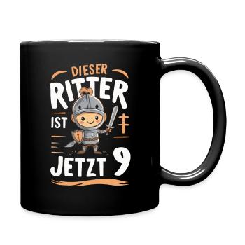 Birthday Gift 9 Years Children's Birthday - Full Colour Mug - black - Right