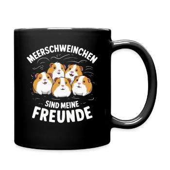 Guinea Pig Shorthair Longhair Crested Dogs - Full Colour Mug - black - Right
