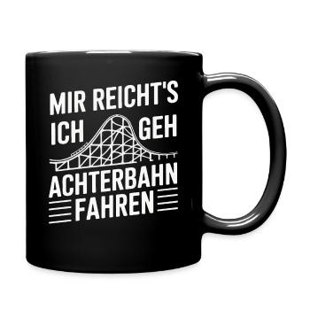Roller Coaster Amusement Park Roller Coaster - Full Colour Mug - black - Right