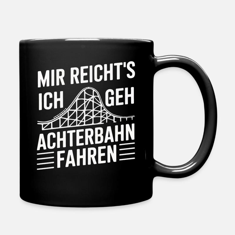 Achterbahn Freizeitpark Roller Coaster - Tasse einfarbig - Schwarz