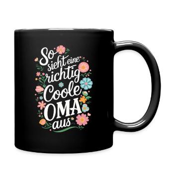 Grandma Grandma Grandparents Mother's Day Family - Full Colour Mug - black - Right