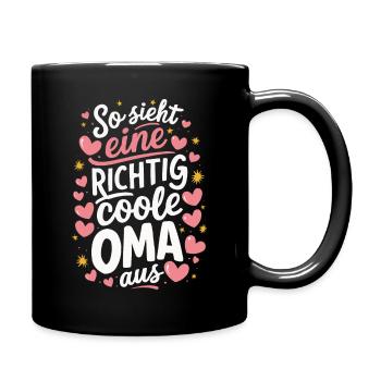Grandma Grandma Grandparents Mother's Day Family - Full Colour Mug - black - Right