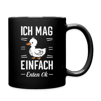Mallard, Duck Birds, Duck, Dark Duck, Bird - Full Colour Mug - black - Right