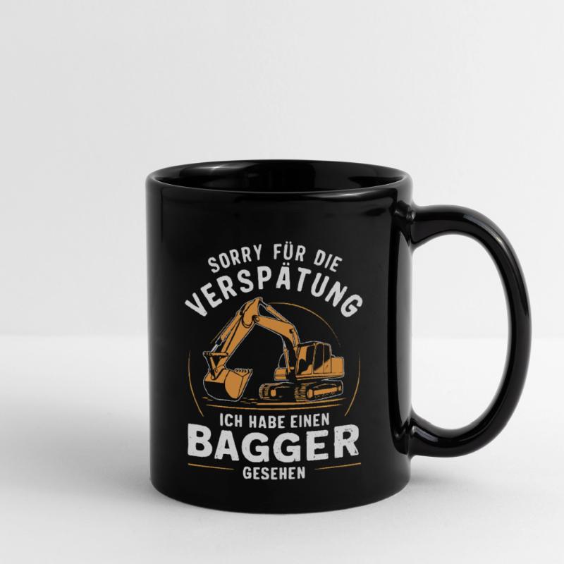 Excavator Driver Construction Worker Construction Site Construction Machine Full Colour Mug