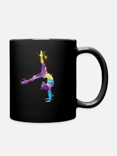 Gymnast Acrobatics Gymnastics Gymnastics - Full Colour Mug - black