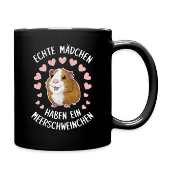 Guinea Pig Shorthair Longhair Crested Dogs - Full Colour Mug - black - Right