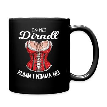 Trachten Dirndl Lausmadl Damen Ersatz Bayern - Mug uni - noir - Droite