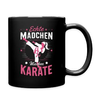 Karate Kampfsport Kämpfer Karate - Tasse einfarbig - Schwarz - Rechts