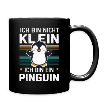 Pinguin Zwergpinguine Kaiserpinguin - Tasse einfarbig - Schwarz - Rechts