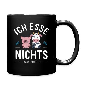 Végétarien Végétalien Bien-être animal Droits des animaux Veggie - Mug uni - noir - Droite