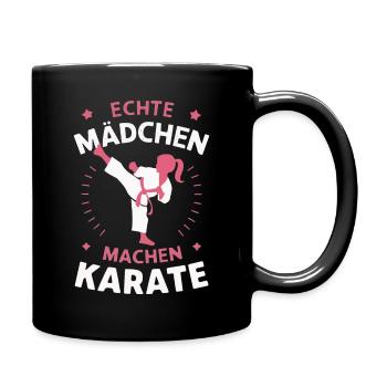 Karate Kampfsport Kämpfer Karate - Tasse einfarbig - Schwarz - Rechts