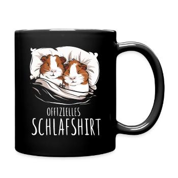 Cochon d’Inde Shorthair Longhair Chiens à crête - Mug uni - noir - Droite