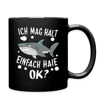 Shark Shark Sharks Shark - Full Colour Mug - black - Right