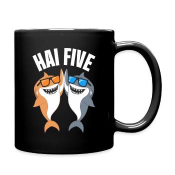 Shark Shark Sharks Shark - Full Colour Mug - black - Right