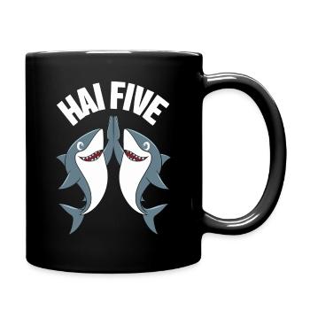 Shark Shark Sharks Shark - Full Colour Mug - black - Right