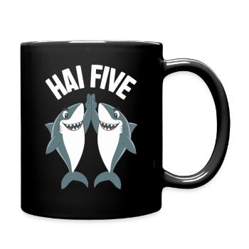 Shark Shark Sharks Shark - Full Colour Mug - black - Right