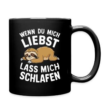 Sloth Sloths Animal Sleeping Lazy - Full Colour Mug - black - Right