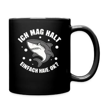 Shark Shark Sharks Shark - Full Colour Mug - black - Right
