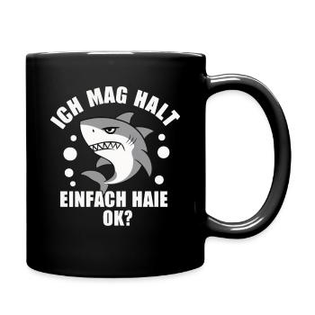 Shark Shark Sharks Shark - Full Colour Mug - black - Right