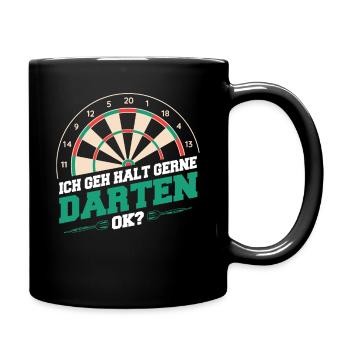 Darts Darts Darts Players Darts - Full Colour Mug - black - Right