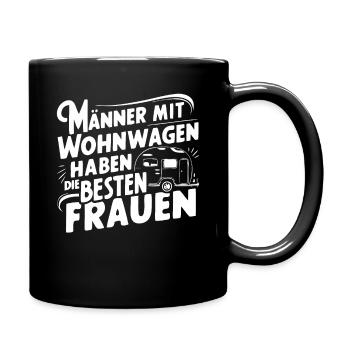 Camping Caravan Camper Motorhome - Full Colour Mug - black - Right