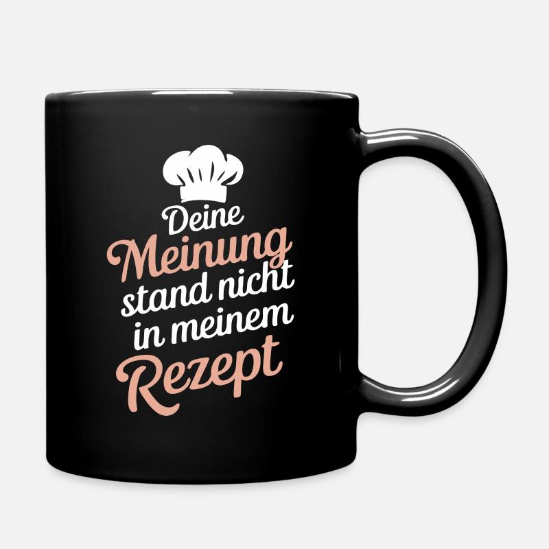 Koch Chefkoch - Tasse einfarbig - Schwarz