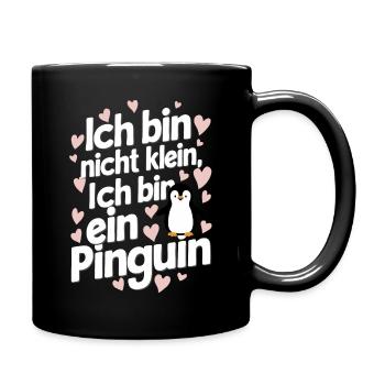 Pinguin Zwergpinguine Kaiserpinguin - Tasse einfarbig - Schwarz - Rechts