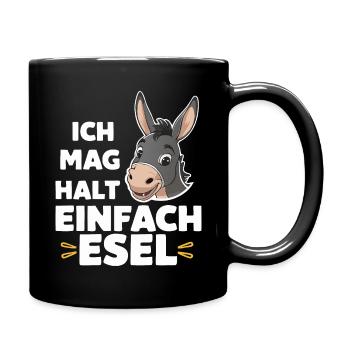 Donkey Donkey Mule Muli - Full Colour Mug - black - Right