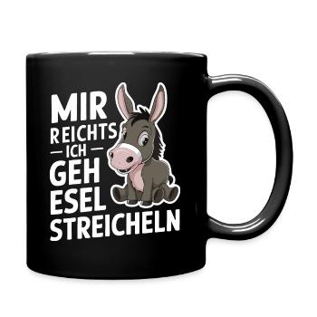 Donkey Donkey Mule Muli - Full Colour Mug - black - Right