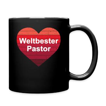 Pastor Pfarrer Priester Beste Pastoren Religion - Tasse einfarbig - Schwarz - Rechts